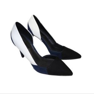 Zara D’orsay colorblock heels